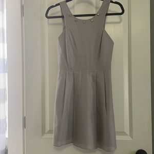 Grey Dress with bronze studs